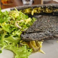 Jalapeño toastie on charcoal bread ✨❤️✨ at Plantarium Cafe in Stratford-upon-avon