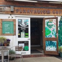 outside is so cute at Plantarium Cafe in Stratford-upon-avon