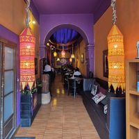 Lovely colors and atmosphere at Bhaji in Queretaro