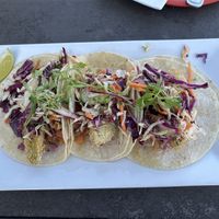Avocado tacos   at SeaQuake Brewing in Crescent City