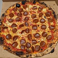 pepperoni pizza at Scottie's Pizza Parlor in Portland