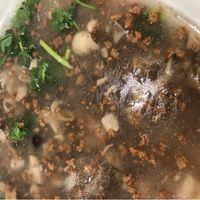 Vegetarian West Lake Soup (requested without egg) at Good Vegetarian Restaurant 上善素餐廳 in Hong Kong Island