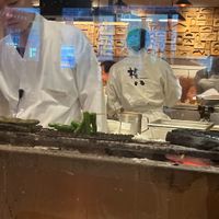 One grill for meat and veggies..  at Gonpachi - Asakusa Azumabashi in Tokyo