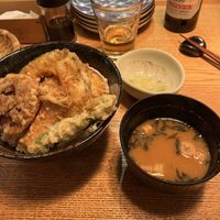 The tempura rice   at Gonpachi - Asakusa Azumabashi in Tokyo