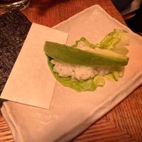 Avocado hand roll   at Gonpachi - Asakusa Azumabashi in Tokyo