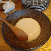 Silicone tofu at Gonpachi - Asakusa Azumabashi in Tokyo