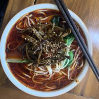 Cow pea noodle soup   at Su Shan Mian 素山面素食 - 雅仕苑店 in Chengdu