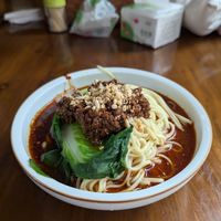 Dandan noodles (medium portion?) at Su Shan Mian 素山面素食 - 雅仕苑店 in Chengdu