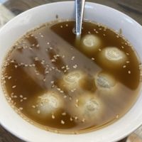 black sesame glutinous ricee  at Su Shan Mian 素山面素食 - 雅仕苑店 in Chengdu