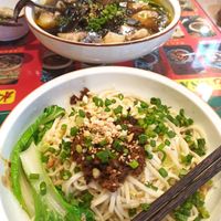 Miso noodles at Su Shan Mian 素山面素食 - 雅仕苑店 in Chengdu
