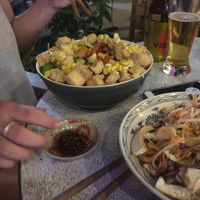 Crunchy vegan salad  at T-Pub in Ninh Binh