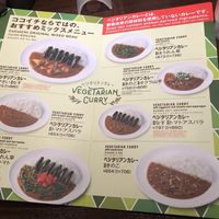 Vegetarian/vegan menu at CoCo Ichibanya - Karasuma Gojo in Kyoto