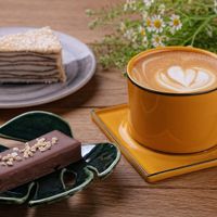 Healthy desserts, Coffee plant based Milk💕 at Raw To Go in Moscow