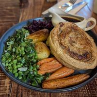 Mushroom and Spinach Wellington (Sunday Menu) at The Duke Of Wellington in Durham