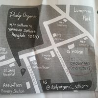 Map with location. Show this when asking someone to show you the way. at Daily Organic in Bangkok