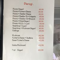 So many vegan options for the frozen pierogi to-go!   at Polska Chata in Rochester