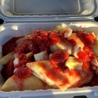 strawberry crepes at Polska Chata in Rochester