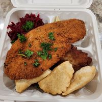 Vegan fish fry at Polska Chata in Rochester