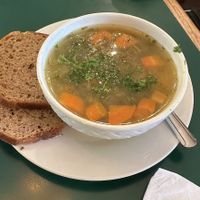 My friend got the pickle soup and it was so good!  at Polska Chata in Rochester