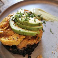 Heura curry at Avocado Love in Madrid