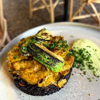 Curry and rice  at Avocado Love in Madrid