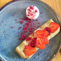 Cheesecake at Avocado Love in Madrid