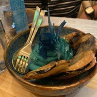 Hummus at Avocado Love in Madrid