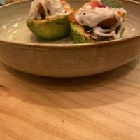 Grilled avocado at Avocado Love in Madrid