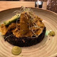 Black rice curry delicious! Very filling  at Avocado Love in Madrid
