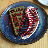 Avocado cheesecake at Avocado Love in Madrid