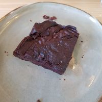 Avocado brownie at Avocado Love in Madrid