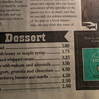 Desserts at Atavico Cafe in Quito