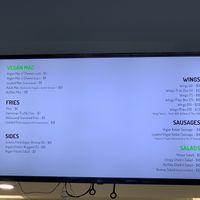 Menu board at Refocused in Baltimore