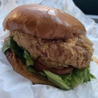 Vegan chicken sandwich  at Refocused in Baltimore