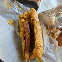Sausage with Mac and cheese at Refocused in Baltimore