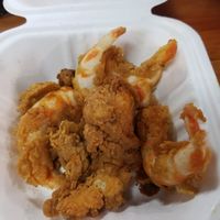 Vegan shrimp.... yummmmm! at Refocused in Baltimore