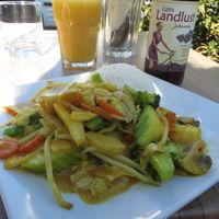 M13 Vegetables with slightly hot curry sauce (vegan) at Hong Lan in Bad Essen