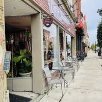 Storefront  at Caffe Amadeus in Indiana