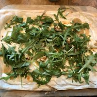 Flammkuchen with goat cheese  at Wilma Wunder in Dusseldorf