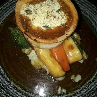 Pie with mash and veg at Inn on the Pond in Redhill