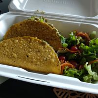 Delicious taquitos at Vegano De Altura in Quito