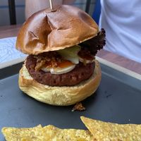 Hamburguesa vegetariana  at Tintoreria Hamburgueseria in Ribes De Freser
