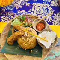 Nasi Campur fried rice with no egg. 😋  at Sun Sun Warung in Ubud