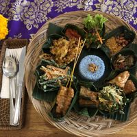 nasi campur  at Sun Sun Warung in Ubud