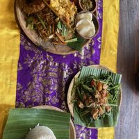 Mie goreng and kangkung   at Sun Sun Warung in Ubud