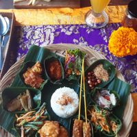 Nasi Campur & Pumpkin Soup & Fresh Orangejuice at Sun Sun Warung in Ubud