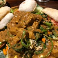 Gado Gado - ask for a vegan/ no egg option at Sun Sun Warung in Ubud