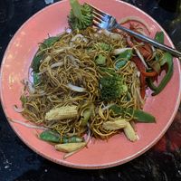 Vegetable chow mein  at Buddha Lounge in Tynemouth