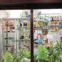 Outside  at Veganski Kiosk in Belgrade