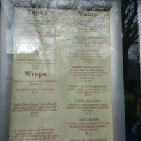 They had wraps on menu and more vegan options inside and vegan chocolate cake. at Cafe Liaison in Tavistock